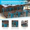 Flash Furniture 4 " Teal Metal Stool with Wood Seat, PK4 ET-BT3503-18-TL-WD-GG - alternate 7